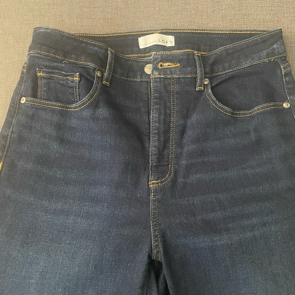 LOFT dark denim jeans - Picture 1 of 2